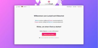 Übersicht der LuckyCrush Startseite